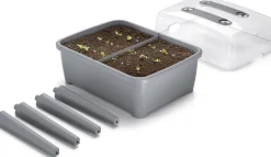 Outlet Hochbeet Anzuchtkasten grau 77 x 58 x 96,3 cm Anzuchtkästen & Mini-Gewächshäuser