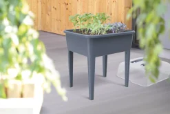 Outlet Hochbeet Anzuchtkasten grau 77 x 58 x 96,3 cm Anzuchtkästen & Mini-Gewächshäuser