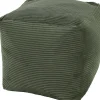 Best Hocker Rib grün 45 x 45 x 45 cm Poufs