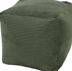 Best Hocker Rib grün 45 x 45 x 45 cm Poufs