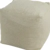 Clearance Hocker Rib weiß 45 x 45 x 45 cm Poufs