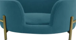 Outlet Hundekorb Olivia blau 64 x 41 x 24 cm Hundebetten & Hundekörbe