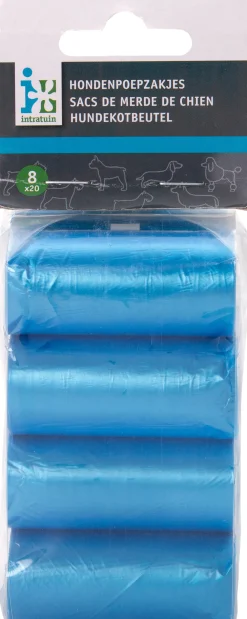 Discount Hundekotbeutel blau 8 x 20 St. Hundekotbeutel
