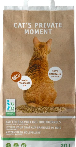 Hot Katzenstreu Holzpellets 20 L Katzentoiletten & Zubehör