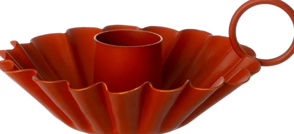 Best Kerzenständer Dejan orange 11 x 9 x 3 cm Kerzenständer