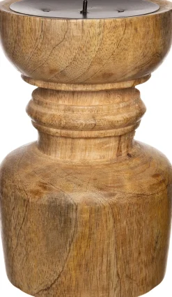 Hot Kerzenständer Ivo Holz D 10 cm H 15 cm Kerzenständer