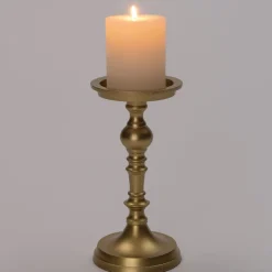 Online Kerzenständer Jarvi gold D 10 H 21 cm Kerzenständer