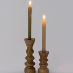 Outlet Kerzenständer Jenna naturell D 7,5 H 14 cm Kerzenständer