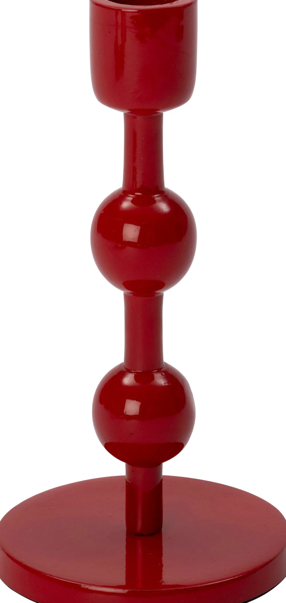 Online Kerzenständer Katy rot D 9 H 18 cm Kerzenständer