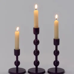 Best Kerzenständer Katy lila D 9 H 12 cm Kerzenständer