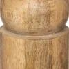 Kerzenständer Khan Holz D 7 cm H 20 cm Kerzenständer