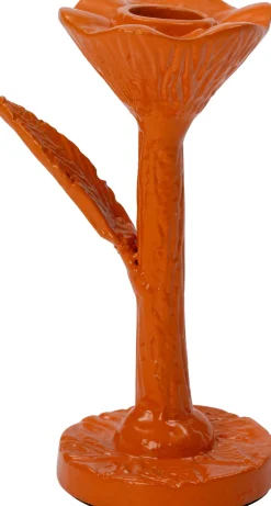 Outlet Kerzenständer Nate orange 9 x 6,5 x 15 cm Kerzenständer