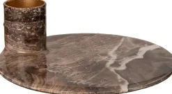 Outlet Kerzenständer Rae braun 27,5 x 27,5 x 35 cm Kerzenständer