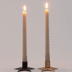 Sale Kerzenständer Stern D 9,5 H 3,5 cm zwart Kerzenständer