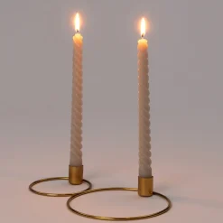 Clearance Kerzenständer Tracy gold 25 x 25 x 32,5 cm Kerzenständer