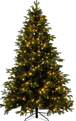 Online künstlicher Weihnachtsbaum Metta mit 500 warmweißen Lichtern D 145 H 210 cm Künstliche Weihnachtsbäume