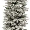Clearance Künstlicher Weihnachtsbaum splitz grün / weiß D 61 H 180 cm Künstliche Weihnachtsbäume