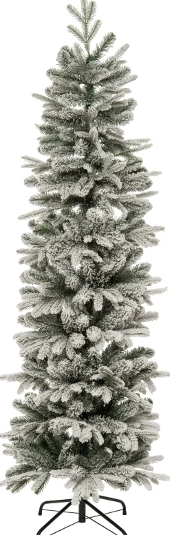 Clearance Künstlicher Weihnachtsbaum splitz grün / weiß D 61 H 180 cm Künstliche Weihnachtsbäume