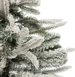 Clearance Künstlicher Weihnachtsbaum splitz grün / weiß D 61 H 180 cm Künstliche Weihnachtsbäume