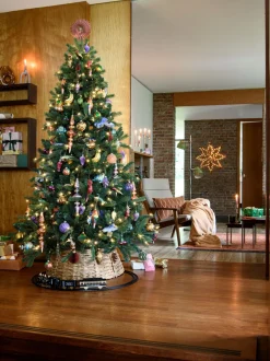 Outlet Künstlicher Weihnachtsbaum Sven grün mit 250 LEDs warmweiß H 180 cm Künstliche Weihnachtsbäume