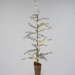 Discount künstlicher Weihnachtsbaum mit Schnee und Beleuchtung 28 x 15 x 130 cm Künstliche Weihnachtsbäume