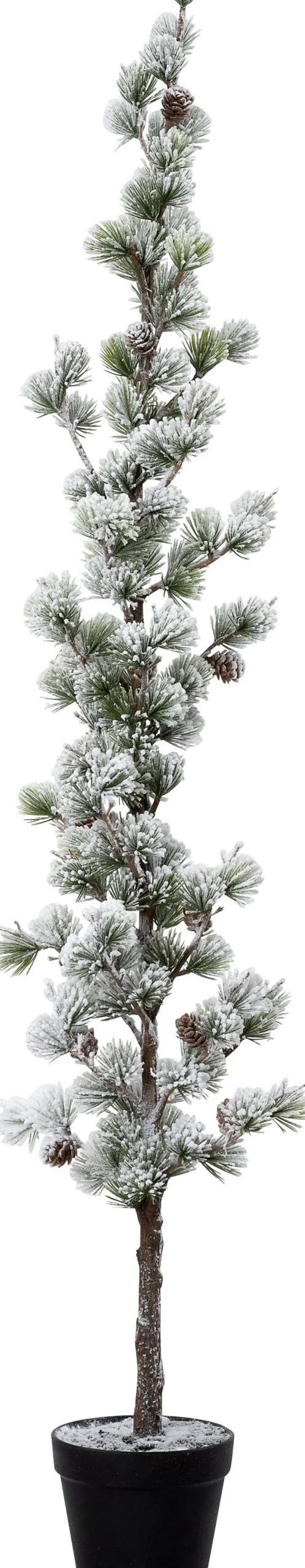 Sale künstlicher Weihnachtsbaum mit Schnee mit Topf D 18 H 112 cm Künstliche Weihnachtsbäume