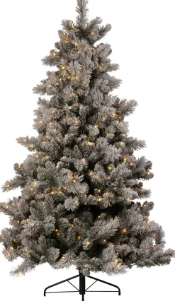 Clearance Künstlicher Weihnachtsbaum Mesa mit Schnee grün D 140 H 210 cm mit 450s warmweiß Künstliche Weihnachtsbäume