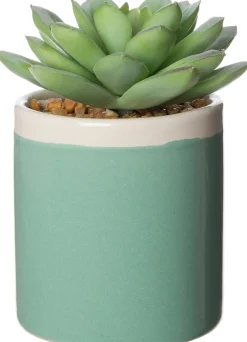 New Kunstpflanze Echiverie D 6 cm H 9 cm Kunstpflanzen