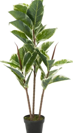 Discount Kunstpflanze Ficus 3 Stämme H 110 cm Kunstpflanzen