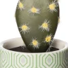 New Kunstpflanze Kaktus grün / grau D 6 H 14 cm Kunstpflanzen