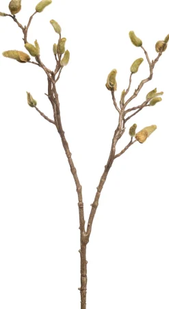 Outlet Kunstzweig Magnolie mit Knospen H 87 cm Künstliche Deko-Zweige