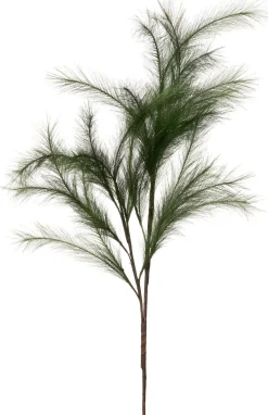 Best Kunstzweig mit Federn grün 112 cm Künstliche Deko-Zweige