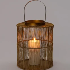 Hot Laterne gold 47,5 x 42,5 x 27,5 cm Laternen & Windlichter