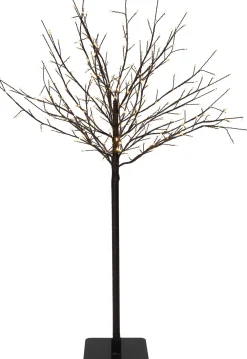 Hot LED Lichterbaum schwarz D 31 H 120 cm warmweiß Weihnachtsfiguren (Außen)
