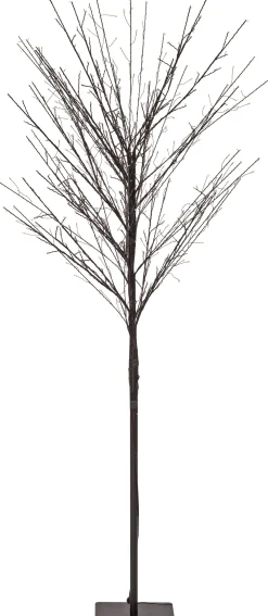 New LED Lichterbaum schwarz D 76 H 120 cm warmweiß Weihnachtsfiguren (Außen)