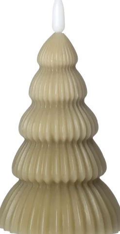 Clearance LED Stumpenkerze Weihnachtsbaum Juna grün D 8 H 13,5 cm Led Kerzen