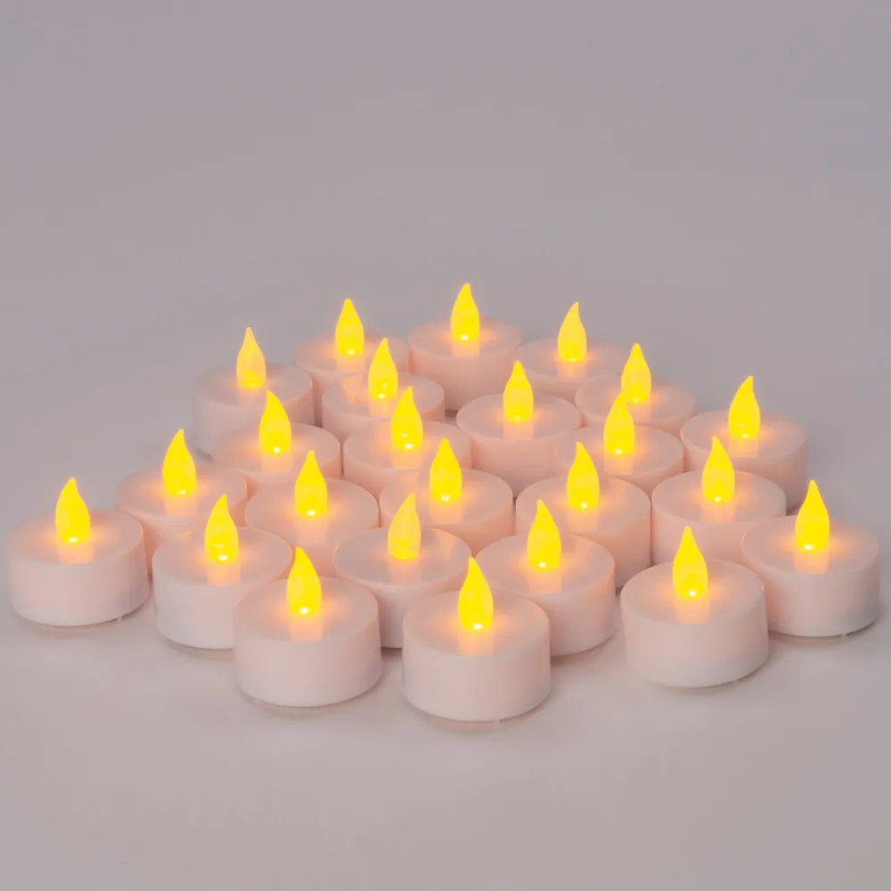 Clearance LED Teelichter 24 St. Lichtfarbe gelb Led Kerzen