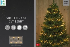Sale Lichterkette außen 12 m mit 500 LEDs warmweiß Weihnachtsbaumbeleuchtung