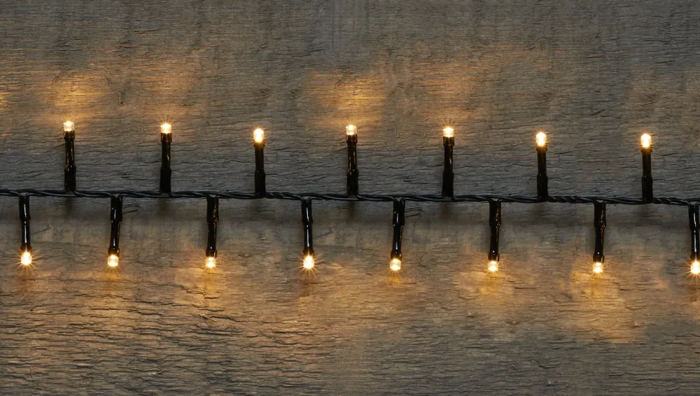 Sale Lichterkette außen 16 m mit 700 LEDs warmweiß Weihnachtsbaumbeleuchtung