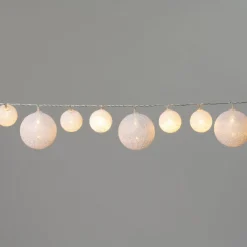 Sale Lichterkette mit Kugeln 40 LEDs warmweiß 1,90 m Motiv-Lichterketten