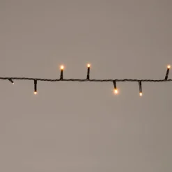 New Lichterkette schwarz 4 m mit 80 Reiskorn-LEDs klassisch warm Weihnachtsbaumbeleuchtung