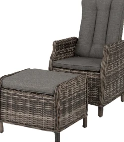 Clearance Loungesessel Lima verstellbar grau Loungesessel & -Stühle