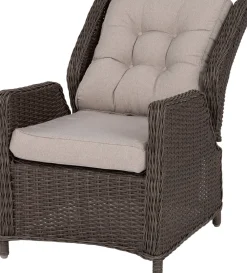 Clearance Loungesessel verstellbar Sanur dunkelbraun Loungesessel & -Stühle