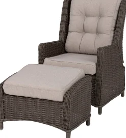 Clearance Loungesessel verstellbar Sanur dunkelbraun Loungesessel & -Stühle