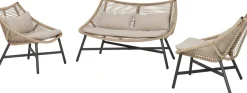 Online Lounge-Set Saar 4-Sitzer Rattan natur Lounge-Sets|Lounge-Sets