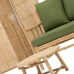 Outlet Loungesofa Fleur 3-Sitzer Bambus Loungesofas|Loungesofas