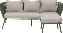 Outlet Loungesofa Iris 3-Sitzer mit Chaiselongue grün Loungesofas|Loungesofas
