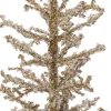 mini Künstlicher Weihnachtsbaum Kristal gold met 60 warmweißen Lämpchen D 38 H 61 cm Künstliche Weihnachtsbäume