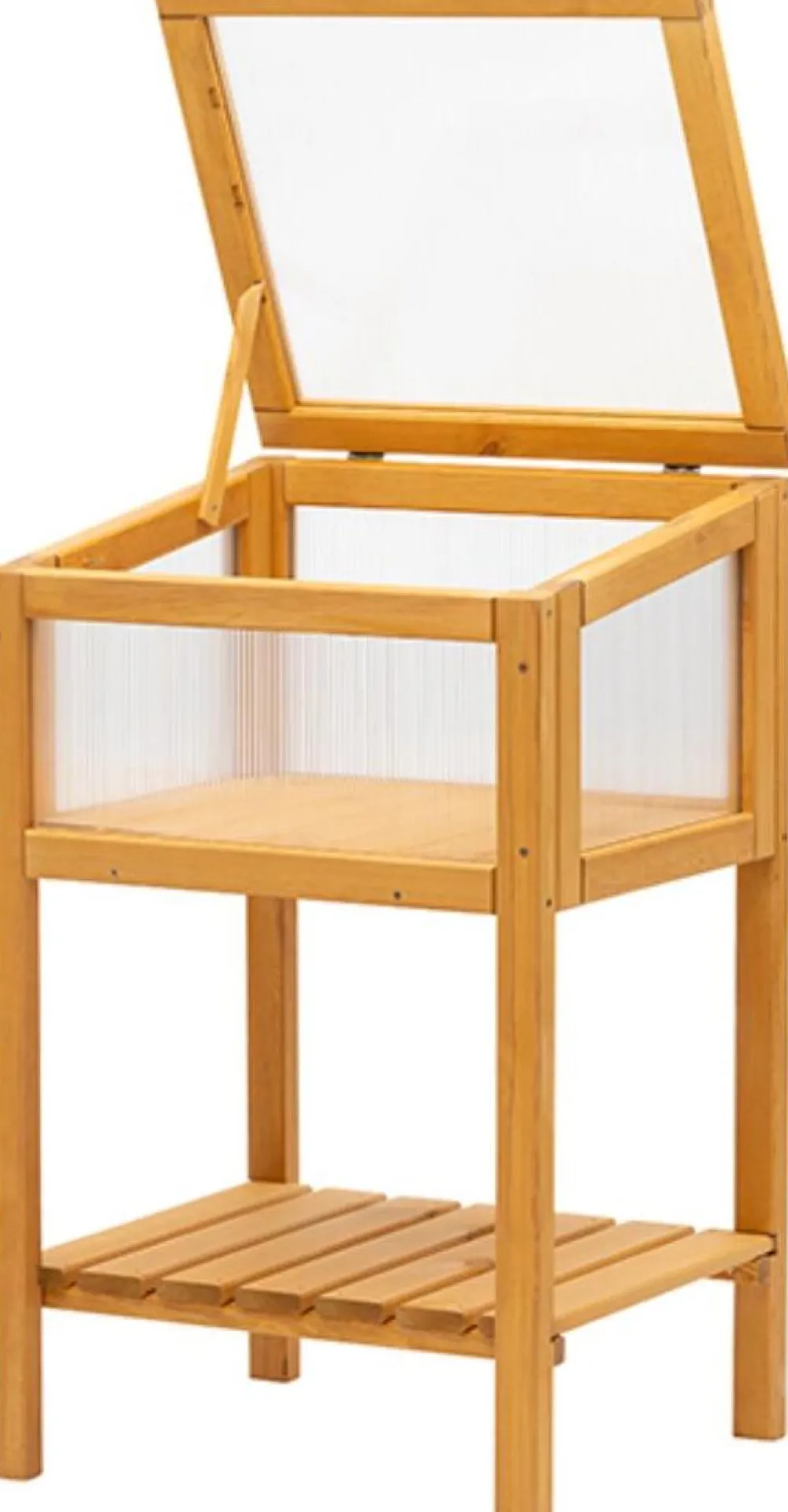 Outlet Mini-Gewächshaus hoch Susz naturell 59 x 52 x 96 cm Anzuchtkästen & Mini-Gewächshäuser