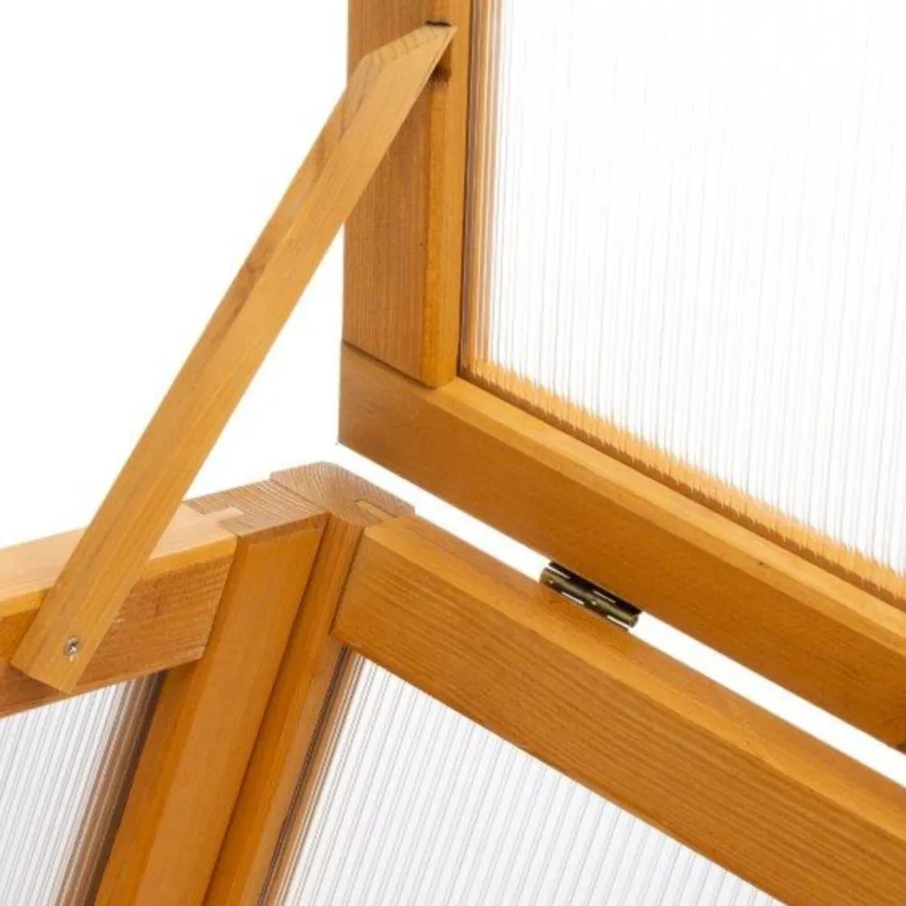 Outlet Mini-Gewächshaus hoch Susz naturell 59 x 52 x 96 cm Anzuchtkästen & Mini-Gewächshäuser